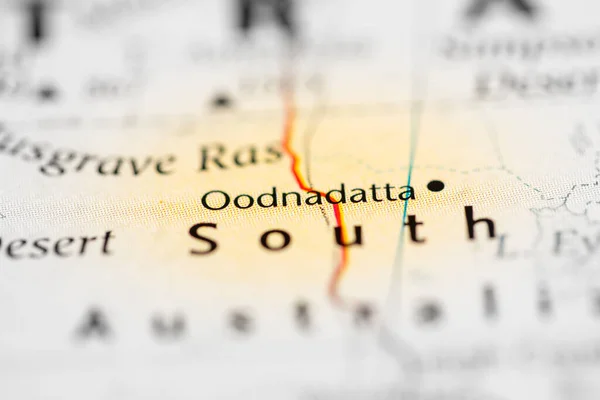 Oodnadatta Australia Map — Stock Photo, Image