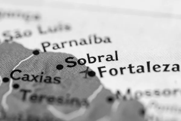 Sobral Brésil Sur Carte — Photo