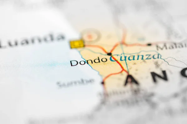 Dondo Angola Mapa — Foto de Stock