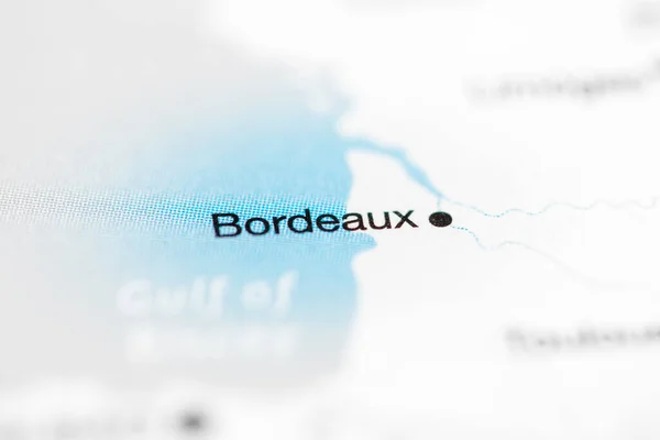 Burdeos Francia Mapa — Foto de Stock