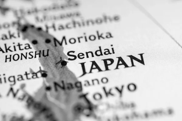 Sendai, Japan on the map