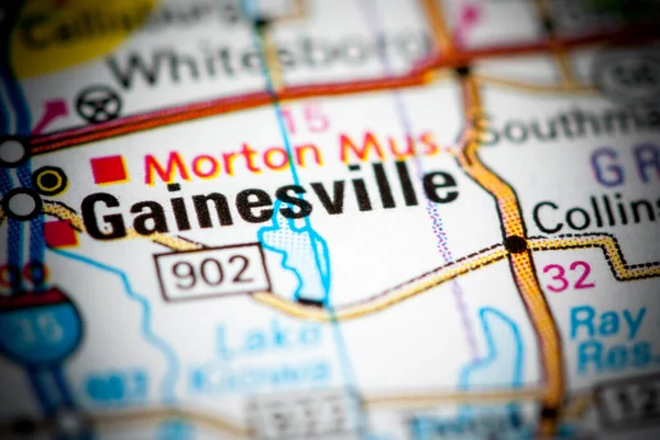 Gainesville Texas Usa Map — 스톡 사진