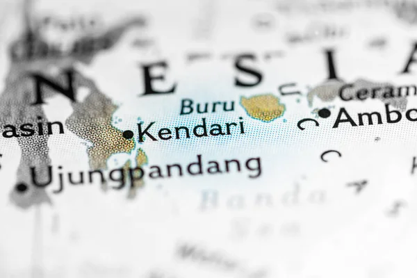 Kendari, Indonesia on the map