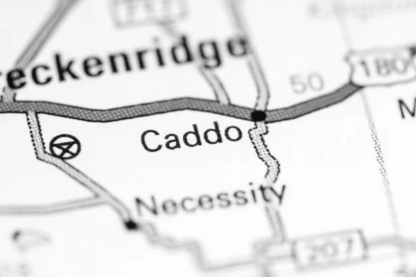 Caddo Texas Eeuu Mapa —  Fotos de Stock