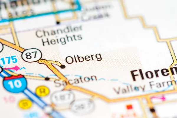 Olberg Arizona Haritada Usa — Stok fotoğraf