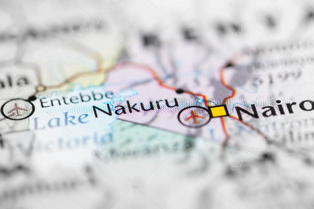 Nakuru. Kenya on the map