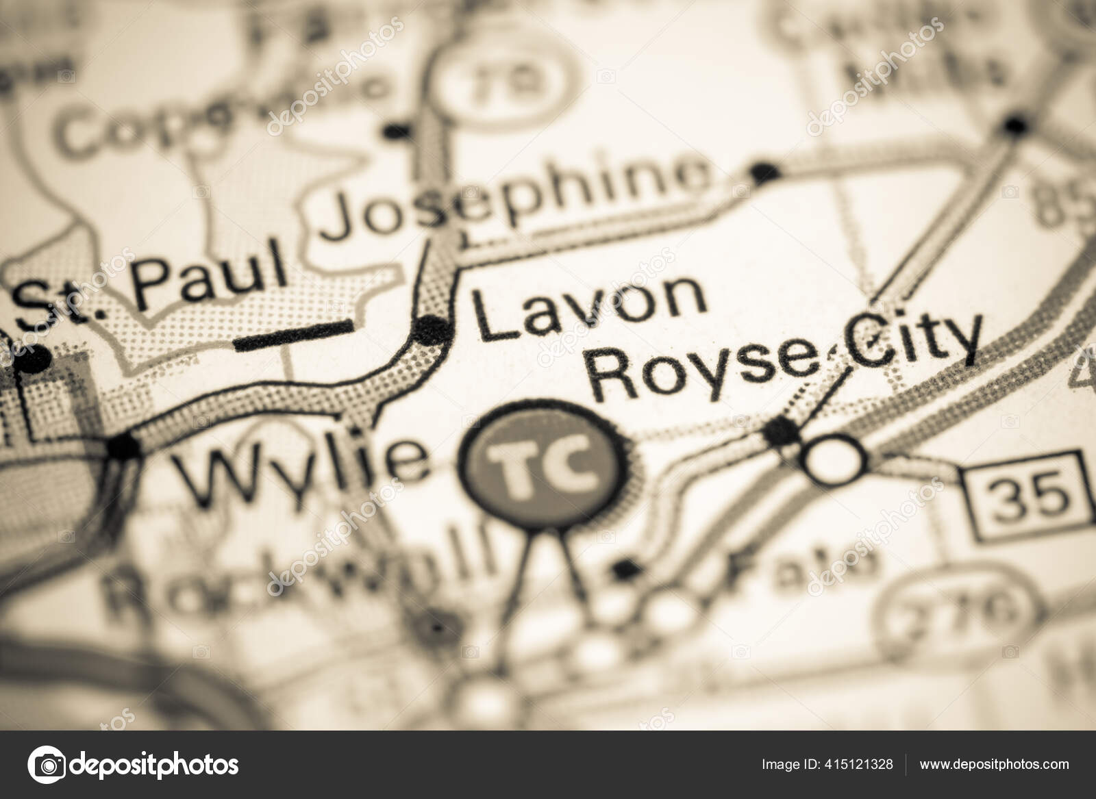 Lavon Texas Usa Map Stock Photo by ©aliceinwonderland2020 415121328