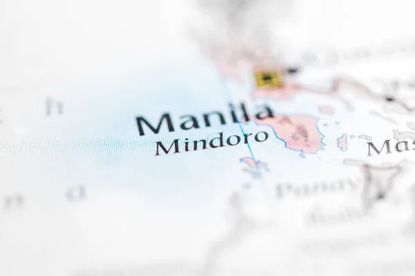 Mindoro Filipíny Mapě — Stock fotografie