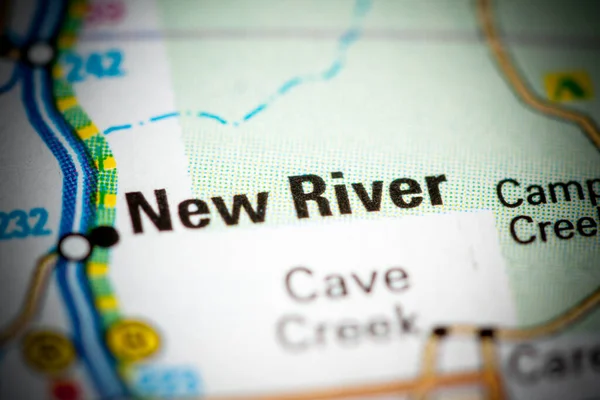 New River Arizona Eeuu Mapa — Foto de Stock