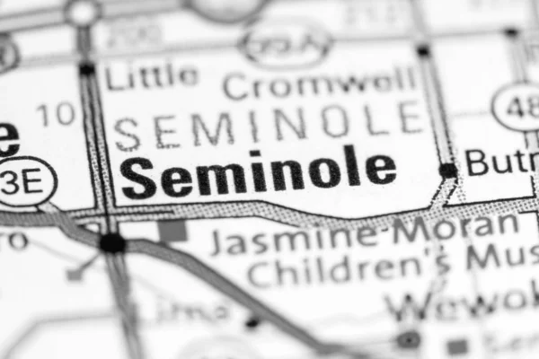 Seminole Oklahoma Usa Map — 스톡 사진