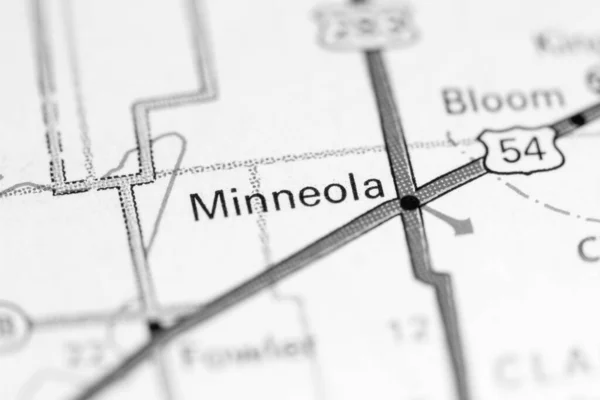 Det Minneola Det Kansas Usa Karta — Stockfoto