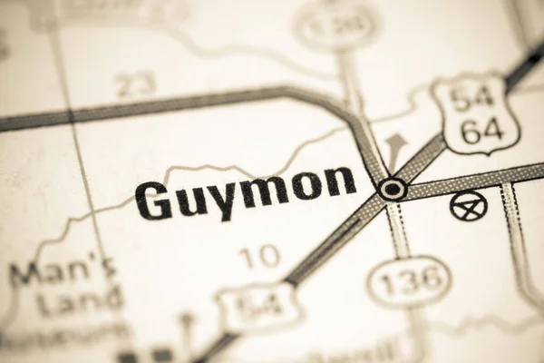 Guymon Oklahoma Eeuu Mapa — Foto de Stock