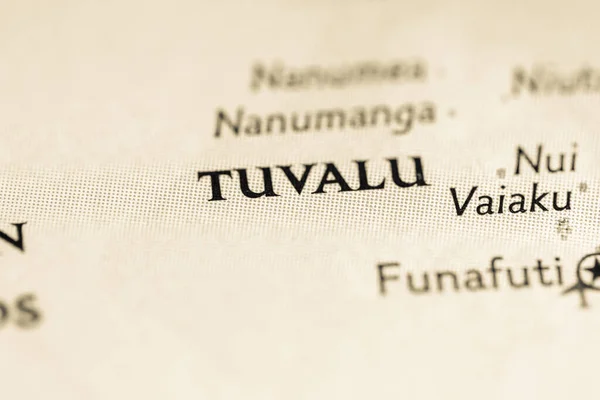 Tuvalu Map — Stock Photo, Image