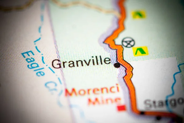 グランヴィルアリゾナだ地図上の宇佐 — ストック写真