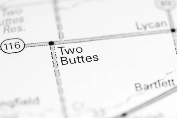 Dos Buttes Colorado Eeuu Mapa — Foto de Stock