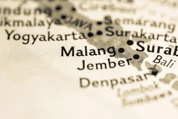 Malang, Indonesia on the map