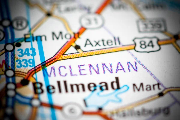 Mclennan Texas Usa Map — 스톡 사진