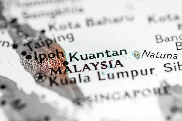 Kuantan, Malaysia on the map