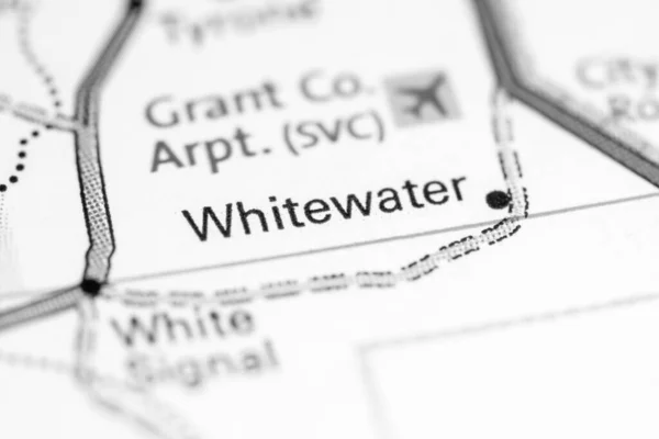 Whitewater Novo México Eua Sobre Mapa — Fotografia de Stock