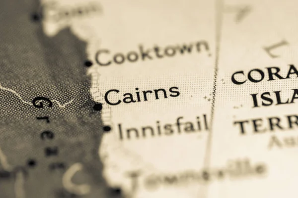 Cairns Australia Map — Stock Photo, Image