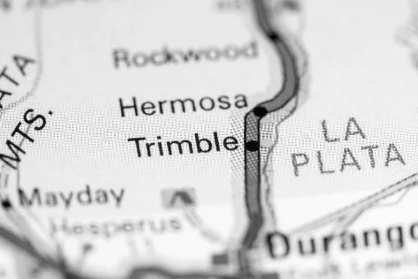 Trimble Vagyok Colorado Ban Usa Térképen — Stock Fotó