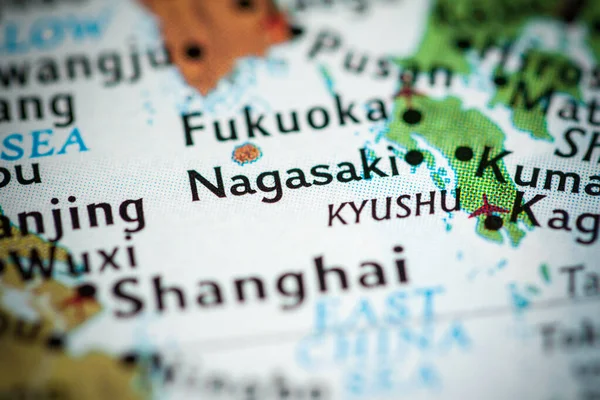 Nagasaki, Japan on the map