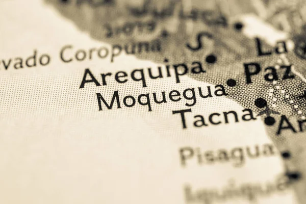 Moquegua Perú Mapa — Foto de Stock