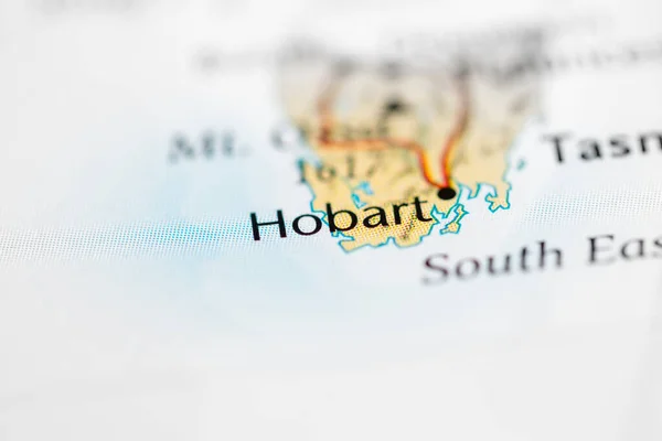 Hobart Australië Interactieve Kaart — Stockfoto