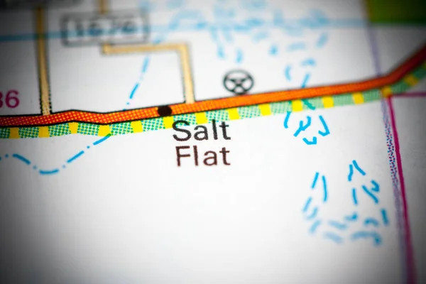 Salt Flat Texas Usa Map — 스톡 사진