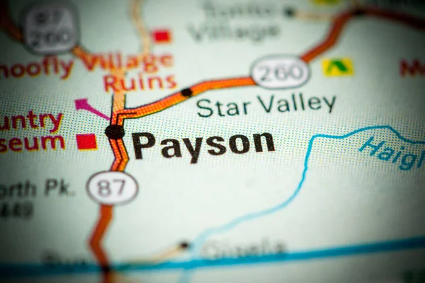 Payson Arizona Usa Map — 스톡 사진