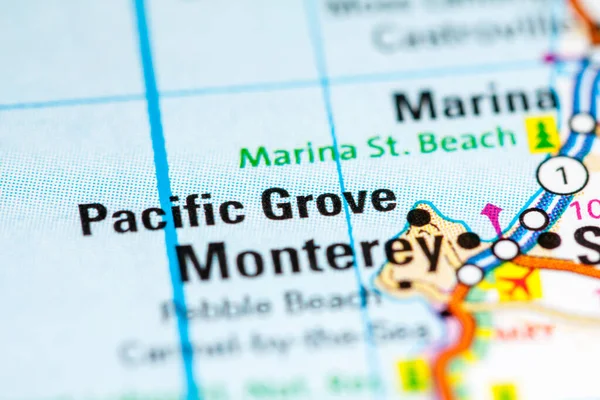Pacific Grove California Stati Uniti Una Mappa — Foto Stock