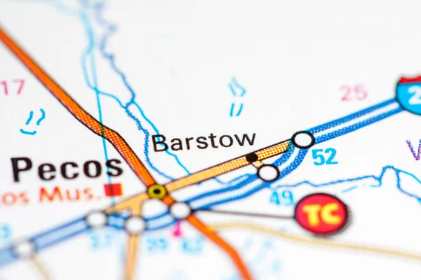 Barstow Texas Usa Map — Stock Photo, Image