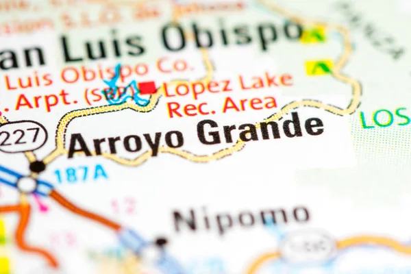 アロヨ グランデだカリフォルニアだ地図上の宇佐 — ストック写真