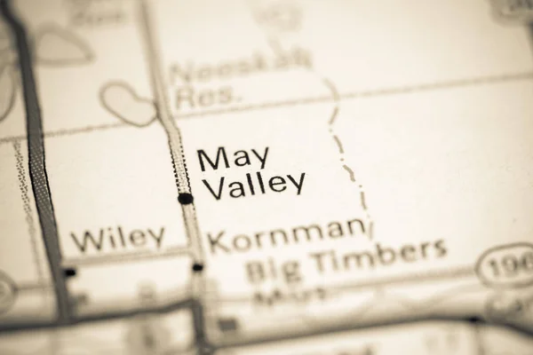 May Valley Colorado Usa Map — Stock Photo, Image