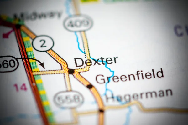 Dexter New Mexico Usa Map — 스톡 사진