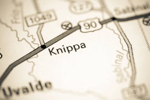 Knippa Texas Usa Map — 스톡 사진