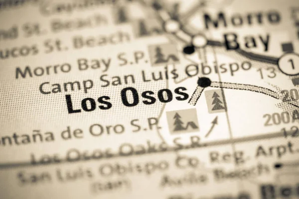 Los Osos California Usa Map — 스톡 사진