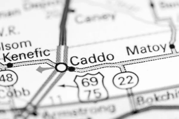 Caddo Oklahoma Eeuu Mapa —  Fotos de Stock