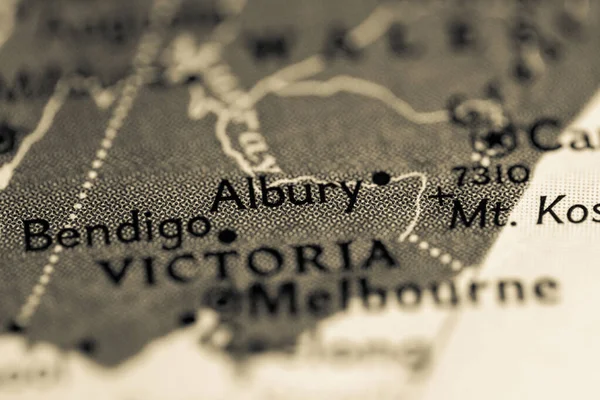Олбері Австралія Карті — стокове фото