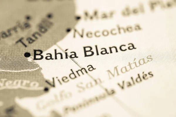 Bahia Blanca Argentina Mapa — Foto de Stock