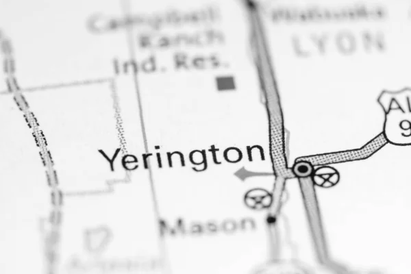 Yerington Nevada Usa Map — 스톡 사진