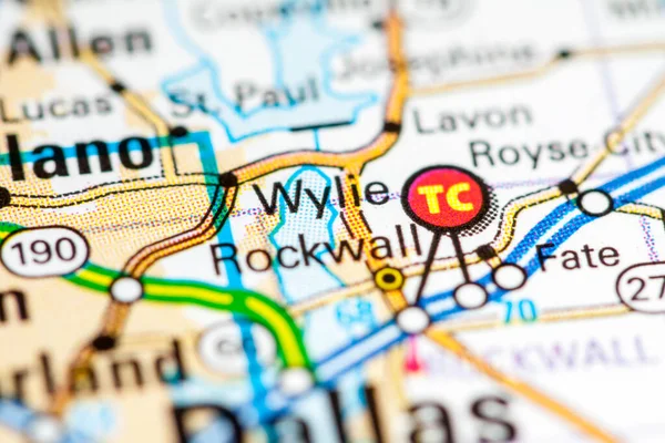 Wylie Texas Eua Sobre Mapa — Fotografia de Stock