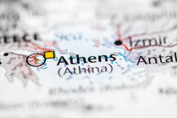 地图上的希腊 — 图库照片