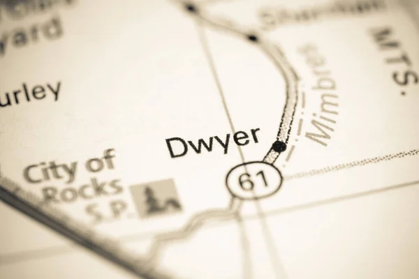 Dwyer New Mexico Usa Map — Stok fotoğraf