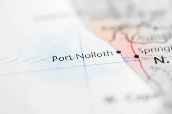 Port Nolloth. South Africa on a map