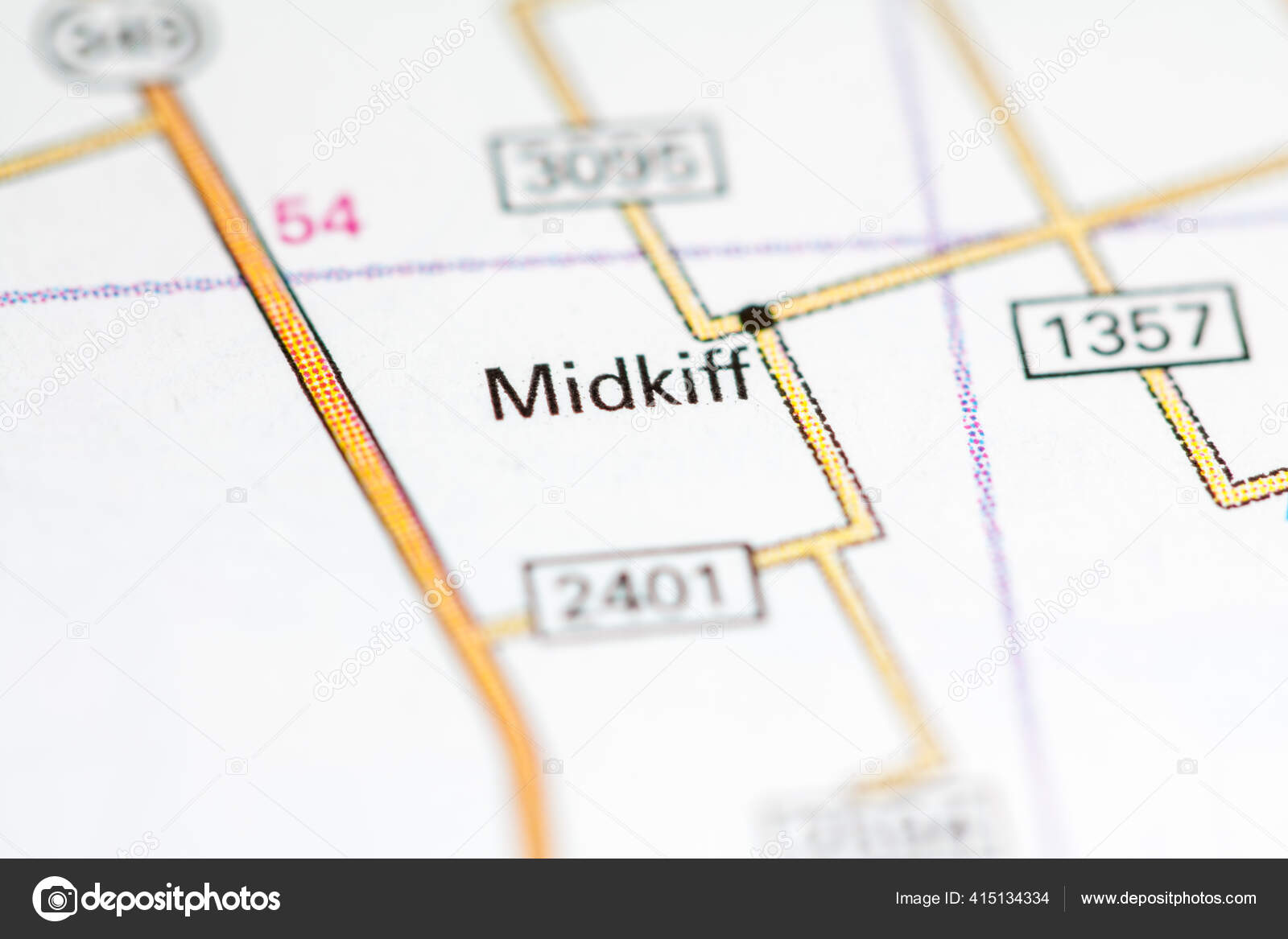 Midkiff Texas Eeuu Mapa fotografía de stock © aliceinwonderland2020