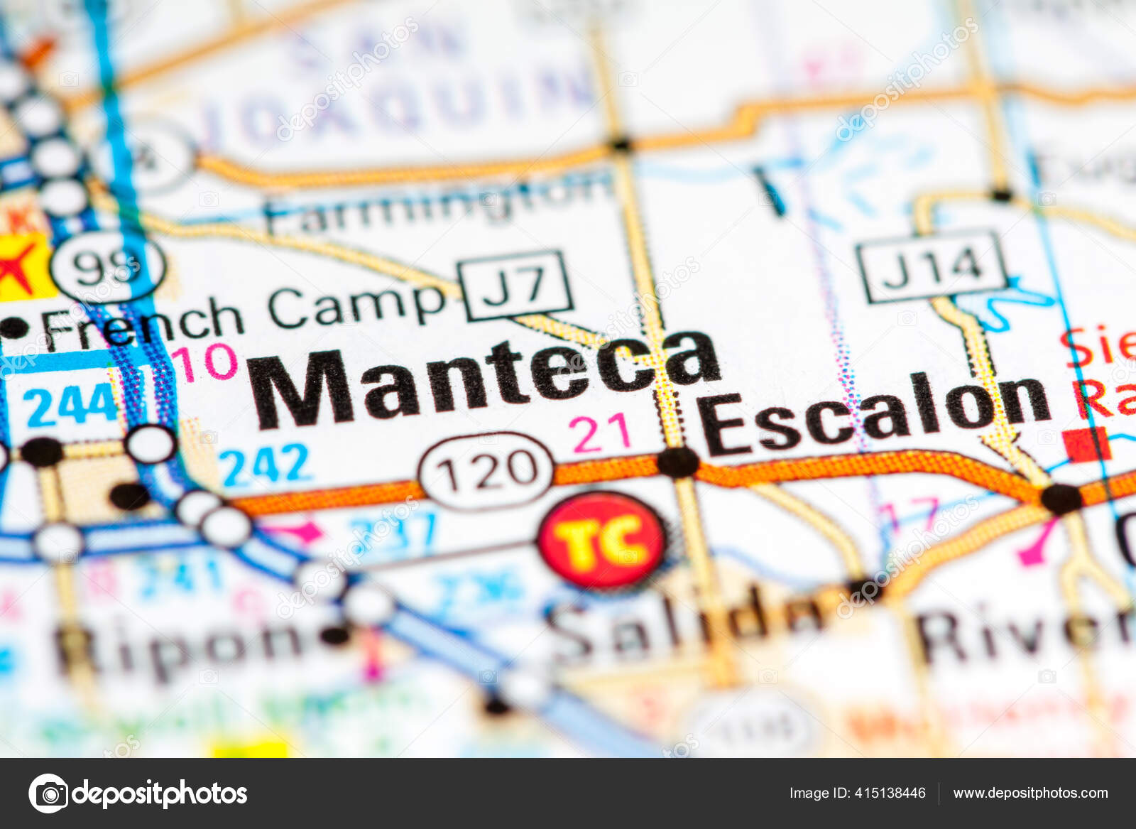 Manteca California Usa Map Stock Photo by ©aliceinwonderland2020 415138446