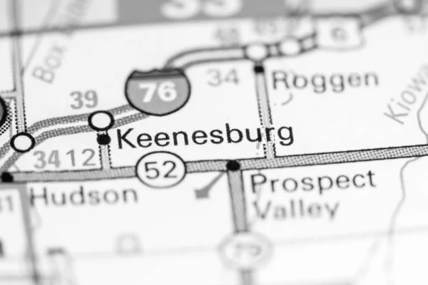 Keenesburg Colorado Usa Map — Stock Photo, Image