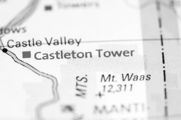 Torre Castleton Utah Eeuu Mapa —  Fotos de Stock