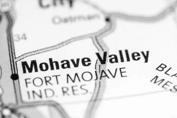 Mohave Valley Arizona Eua Sobre Mapa — Fotografia de Stock